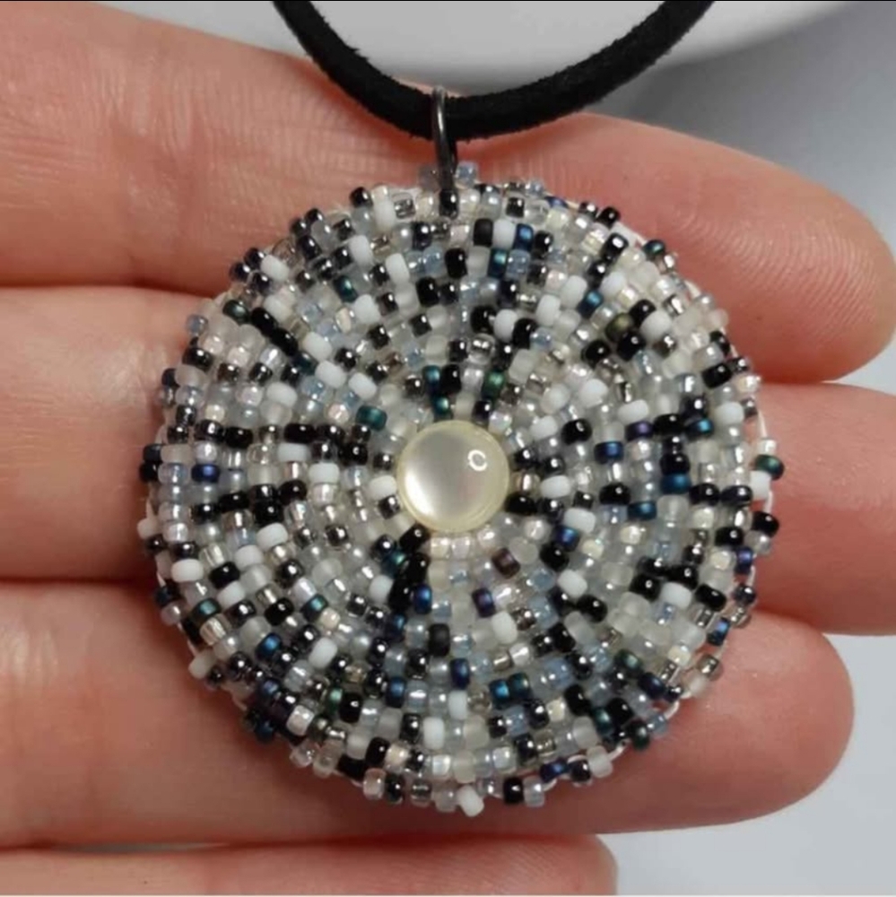 Beadwork Medallion Necklace